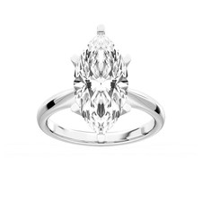 2 Ct Marquise Cut Lab Grown Diamond Solitaire Engagement Ring 14k White Gold