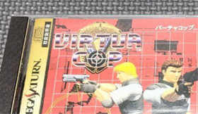 Sega Saturn Software Virtua Cop 1 & 2 Set of 2 With Manual Used 1996 Japan