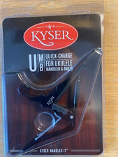 Kyser KBMB quick change capo for Ukulele/Banjo/Mandolin, Black ** BRAND NEW **