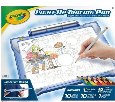 Crayola Light Up Tracing Pad - Blue, Drawing Projector for Kids, Kids Toys, Trac