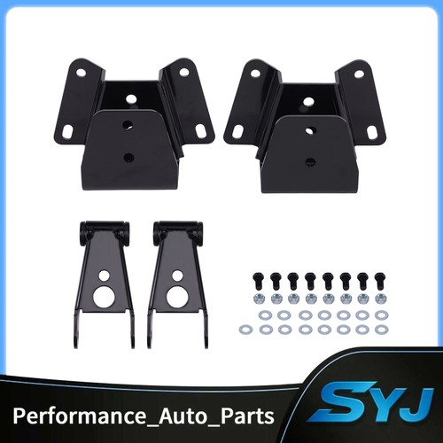 3"-4" Drop Lowering Shackles Hangers Kit For Ford F100 F150 2WD 1973-1996