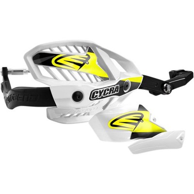 Cycra Pro Bend Ultra Handguards With HCM Mount - White, 1-1/8'' 1CYC-7506-42HCM
