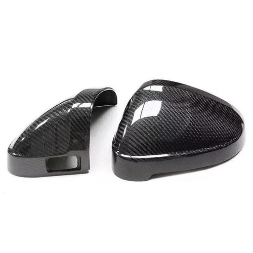 Carbon Fiber Car Wing Mirror Cover Cap Replace For Audi A4 S4 RS4 B9 2016-2019