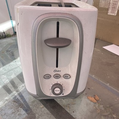 Oster 391-000 2-Slice Standard Toaster 750W Bagel Frozen Toast White Gray