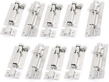 Barrel Bolt Door Latch, Sliding Lock Gate Hasp Stainless Steel Thickened 2 Inch 