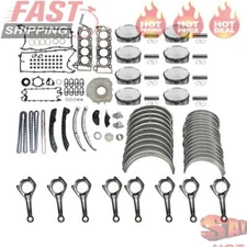 AJ133 Engine Piston Gasket Set w/ Rods & Timing Kit Fits For Jaguar Ranger Rover