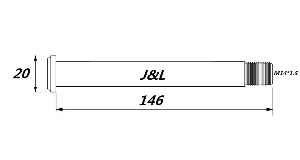 J&L Thru Axle 100mm* 15mm-FOX Float/Talas Fork-Ultra Light-39g - Image 3 of 3
