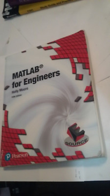 MATLAB for Engineers 5th Edition book PB holly moore 2018