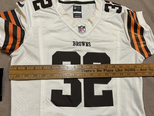 Jim Brown Cleveland Browns Nike On Field Sewn Jersey Women’s Small SPOTS/DISCOLO - Picture 6 of 11