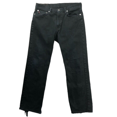Ralph Lauren Polo Jeans Mens 32/30 Black Straight Dark Wash Mid