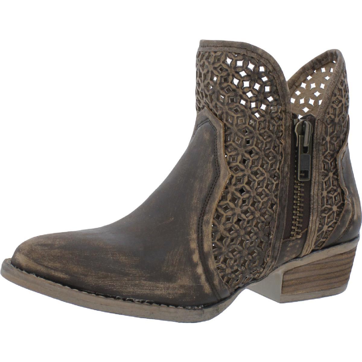 Женские ботильоны Circle G Q5019 коричневого цвета в западном стиле, 9 средних размеров (B,M), BHFO 1610