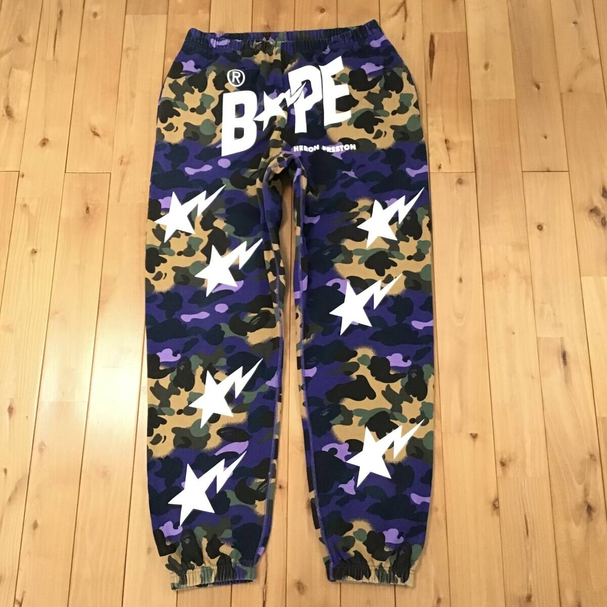 HERON PRESTON BAPE STA camo スウェットパンツ APE HERON PRESTON BAPE camo sweat pants BAPE STA A Bathing Ape Size XL