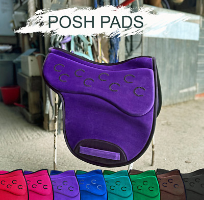 Wunderschöne POSH PONY Schabracke Numnah ideal für BAUM & BAUMLOSE Sättel & TCS  