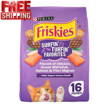 Purina Friskies Surfin'  Turfin', Indoor Dry Cat Food, Chicken, Whitefish,  Sa