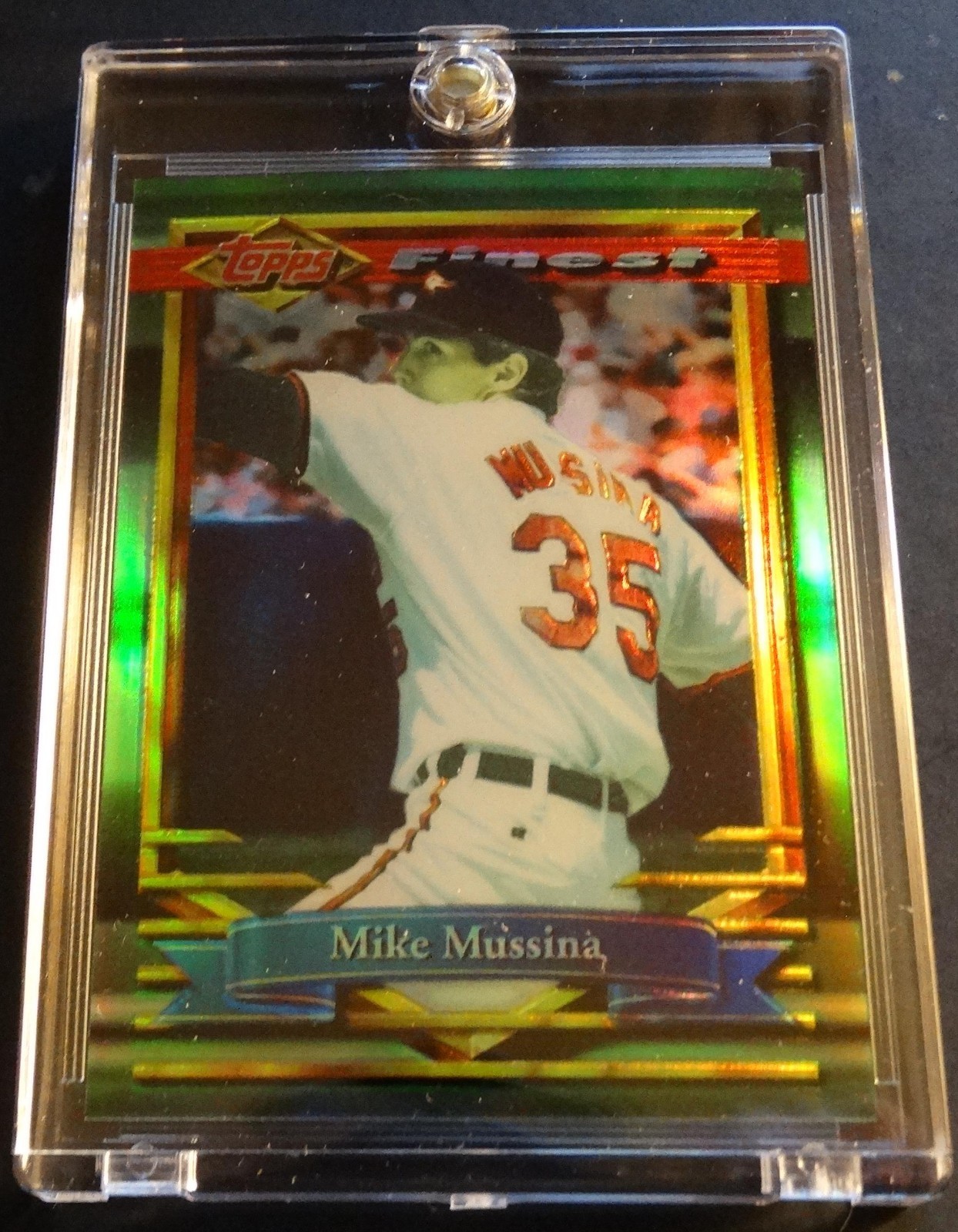 1994 TOPPS FINEST REFRACTOR #66 MIKE MUSSINA CENTERED SHARP HOF (824)