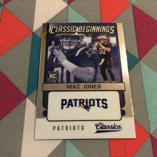 Mac Jones #CB-MJ patriots RC 2021 panini classics Beginnings Optic Chrome