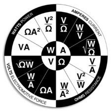Ohm's Law - Circle Sticker Decal 3 Inch
