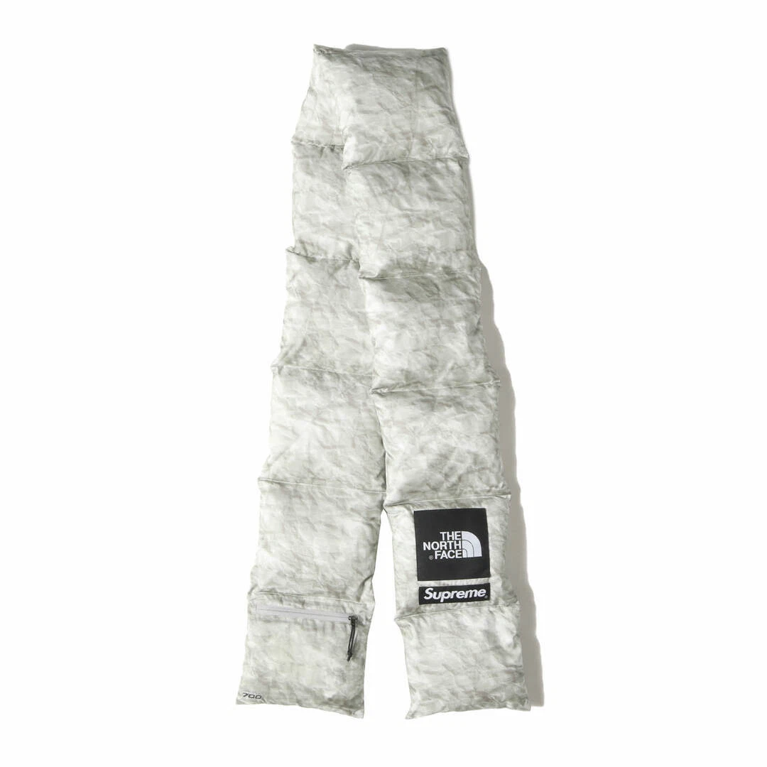 Silencieux foulard Supreme 19AW THE NORTH FACE motif imprimé papier duvet utilisé BEEG 0