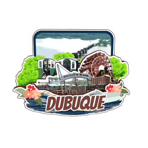 Dubuque Iowa USA Refrigerator 3D travel souvenirs wood craft eBay