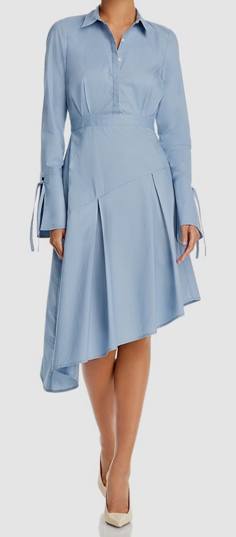 derek lam 10 crosby blue dress Women's Maddison Asymmetrical Size 8 COLOR:PAPAYA creating a graceful silhouette <350 ASOS DESIGN bandeau twist
