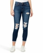 William Rast Ripped High Rise Ankle Skinny Truly Blue Women's Jeans Pick Size