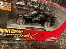 Jada Import Racer GARAGE WORX - Mazda RX7 Black 1:24  - WITH BONUS WHEELS VDTF!