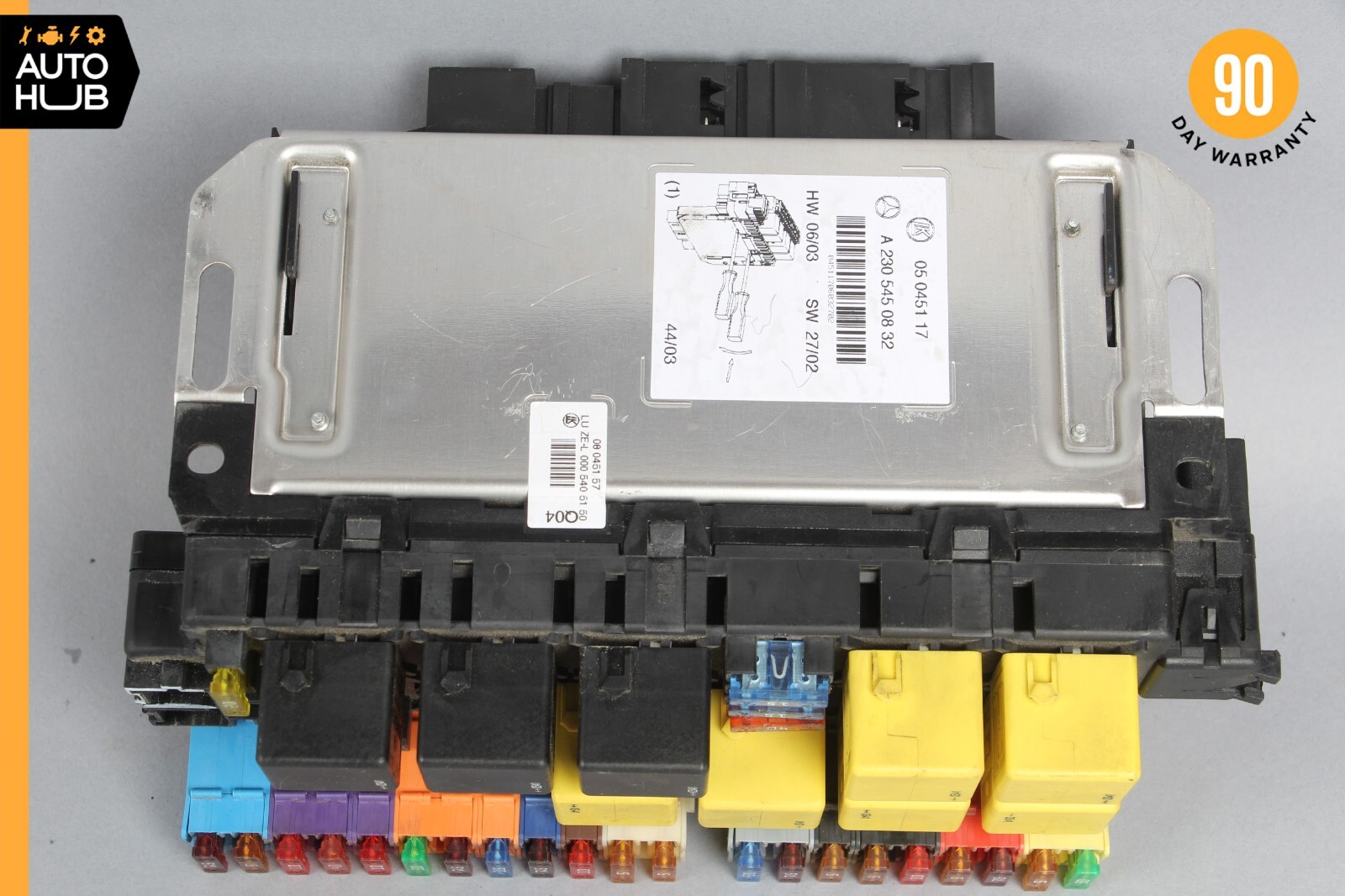 03-12 Mercedes R230 SL55 SL550 SLR Front Left SAM Fuse Box Control Module OEM