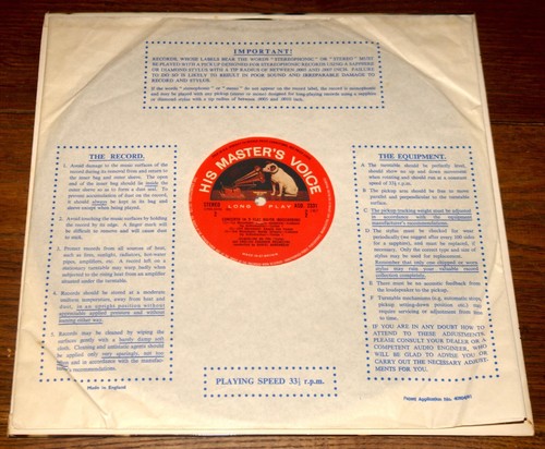 ASD 2991 JACQUELINE DU PRE BARENBOIM UK HMV NIPPER GOLD RIM STEREO ED1 LP 1967 - Picture 4 of 8