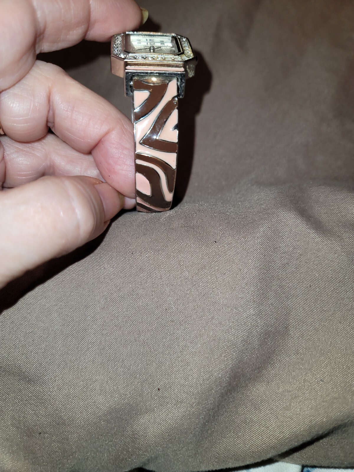 Geneva Square Case Multicolor Cuff Bangle Watch W… - image 2