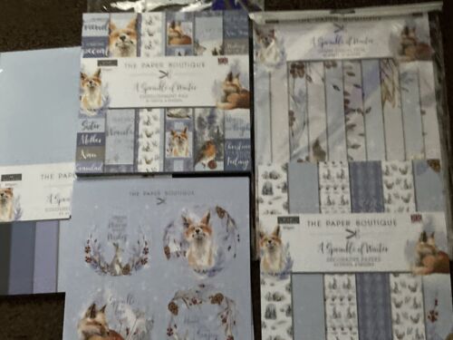 Kit de fabricación de tarjetas grandes con espolvoreamiento de invierno para boutique de papel - Imagen 1 de 9