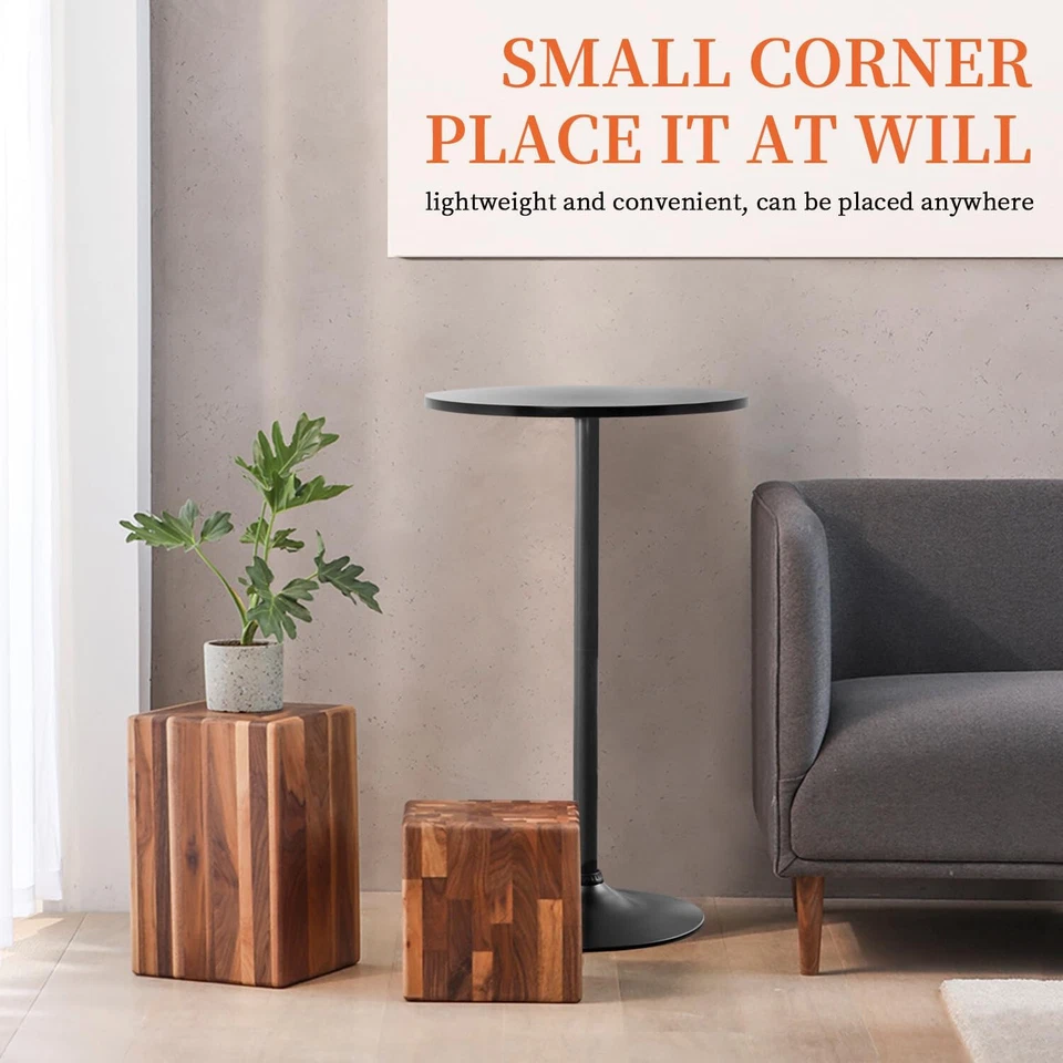 酒吧桌 40 英寸圆桌高度顶级酒吧桌鸡尾酒桌家用,2 件套 — 第 4/4 张图片