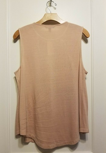 Camiseta deportiva con volantes de Banana Republic, rosa melocotón, talla L, 100% acrílico, nueva con etiquetas - Imagen 5 de 5
