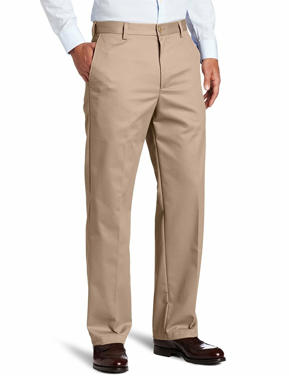 IZOD Men's American Chino Flat Front Straight-Fit Pant, English