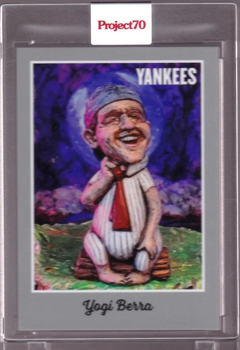 Yogi Berra NY Yankees Art Ron English 2021 Topps Project 70 #43 1970 Project70