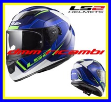 Casco Integrale LS2 FF320 Stream Evo Axis Blu Bianco Verde Nero Tg.L