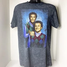 New Men's Size Medium Step Brothers Will Ferrell Portrait Movie T-shirt Tee Gray