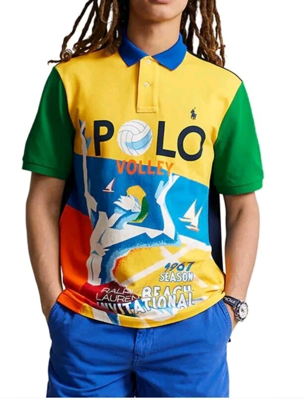 Polo Ralph Lauren Classic Fit Shirt Beach Volleyball Poster