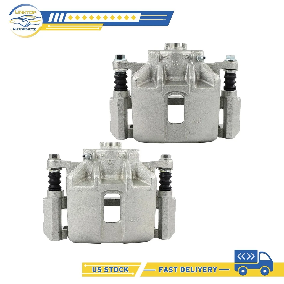 Par de pinzas de freno delanteras con soporte para Acura RL 2001-2003 1999-2004 Acura CL Foto 4 de 4