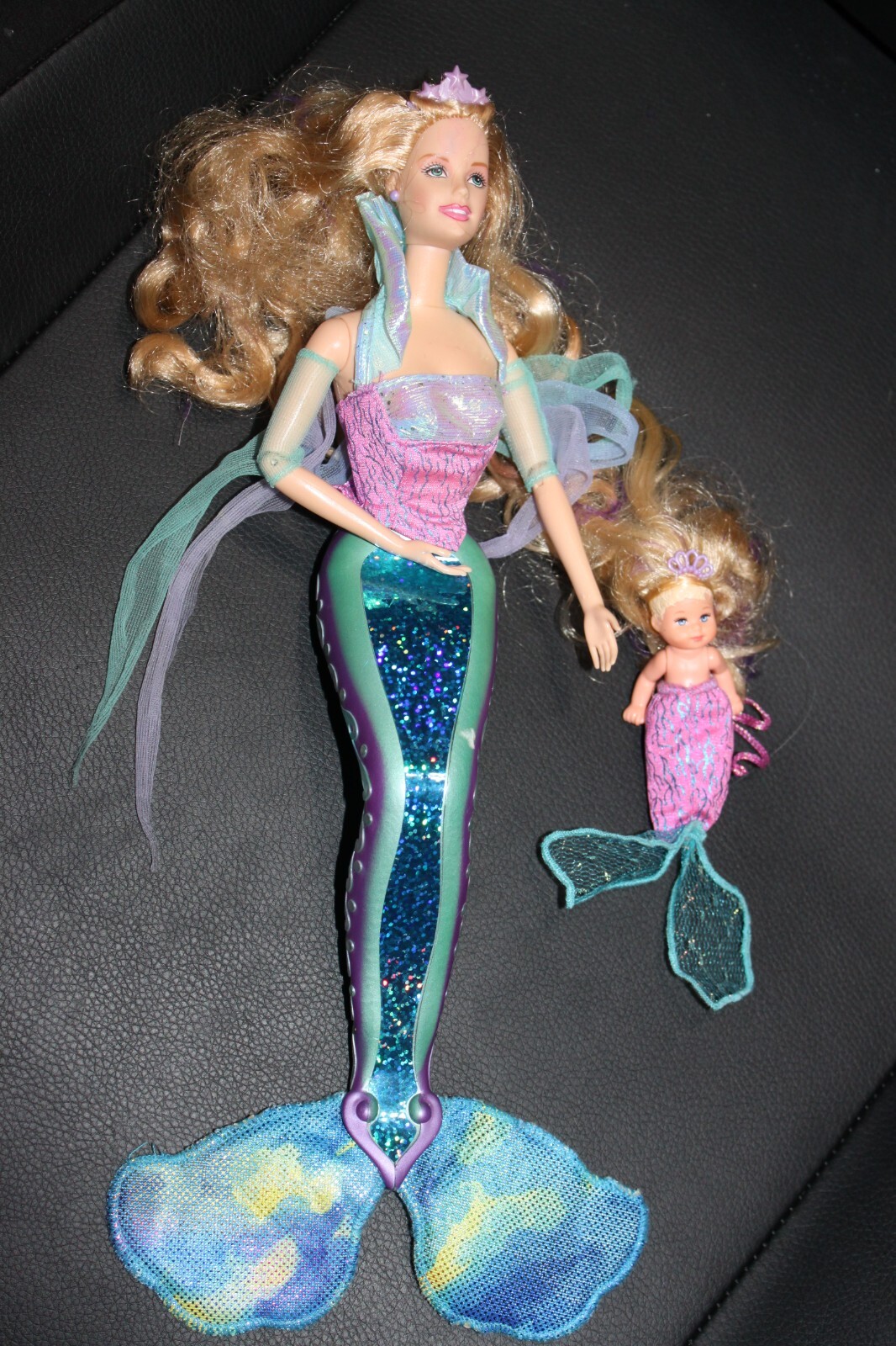 2000 Vintage MAGICAL MERMAID BARBIE + KRISSY Dolls 