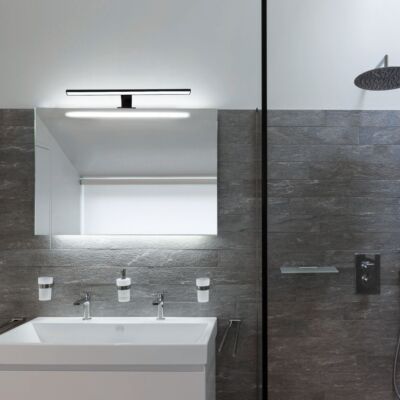 Applique Murale LED Pour Miroir - 40/60/80 Cm, Noir, Blanc Chaud/froid, Pour Salle De Bain, Maquillage