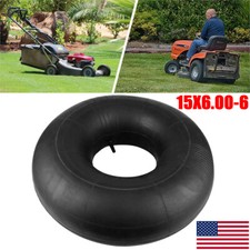 Lawn Mower Tire 15x6.00-6 Inner Tube 15X6-6, 15X6x6, 15/6x6 TR13 Valve Rubber US
