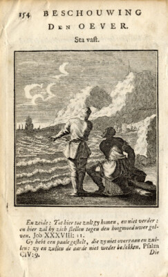 Antiker Druck - Bank - Küste - Küste - Luiken - 1725