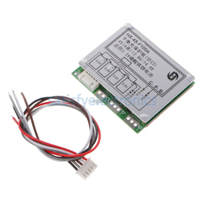 4S 100A w/Balance 3.2V LiFePo4 LiFe 18650 Battery BMS Protection Board 14.4V NEW