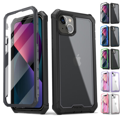 For iPhone 14 Pro Max 14 Pro 14 Plus Case Shockproof Cover with Screen Protector