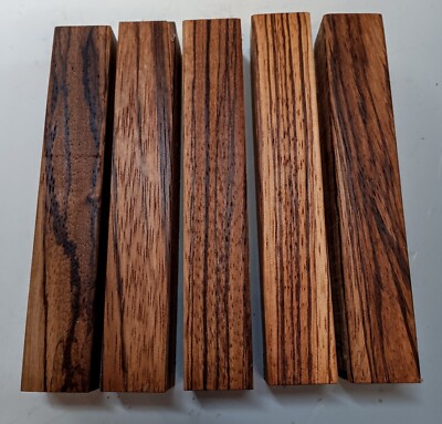 Lot of 5 Zebra Wood Pen Blanks