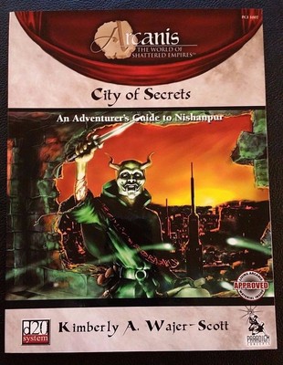 D&D 3.0 Arcanis CITY OF SECRETS: NISHANPUR Dungeons and Dragons D20 PCI1007 NEW!