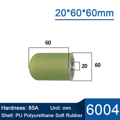 PU Polyurethane Iron Core Roller With Two Bearing Guiding Wheel Flat Belt Idler - Picture 124 of 158