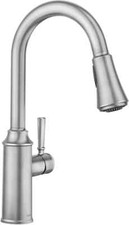 Moen Conneaut 1.5 GPM 1 Hole Deck Mounted Pull Down Kitchen Faucet 87801SRS READ