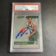 2015-16 Panini Absolute #166 Rashad Vaughn Signed Card AUTO PSA Slabbed RC Rooki