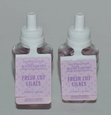 2 BATH & BODY WORKS FRESH CUT LILACS WALLFLOWER FRAGRANCE REFILL BULB PLUG IN